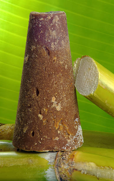 Açúcar em bruto - fotografia de stock