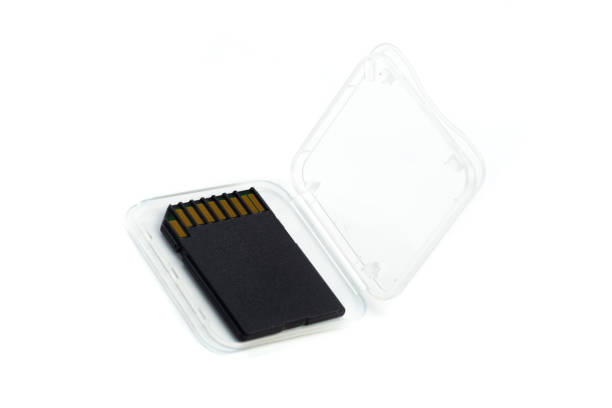istock SD memory card isolated on white background.- Image 