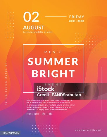 istock Summer poster event template 1159749549