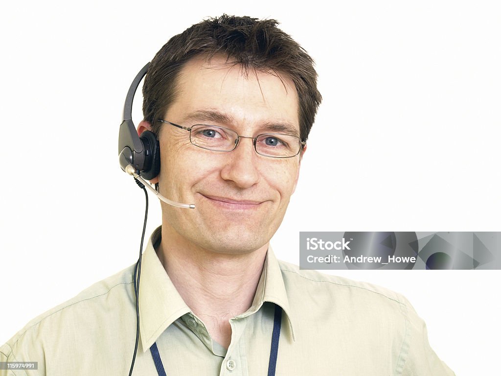 Operador de telefone de suporte - Royalty-free 30-39 Anos Foto de stock