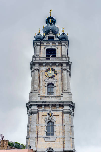 Belfry of Mons, one of Belfries of Belgium and France, a group of 56 historical buildings designated by UNESCO as World Heritage Site in the capital of the Wallonian province of Hainaut in Belgium.