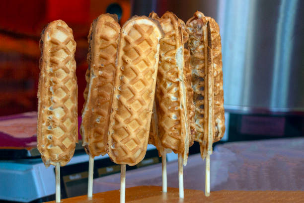 istock CornDogs on the counter in the street pavilion. 1159751900
