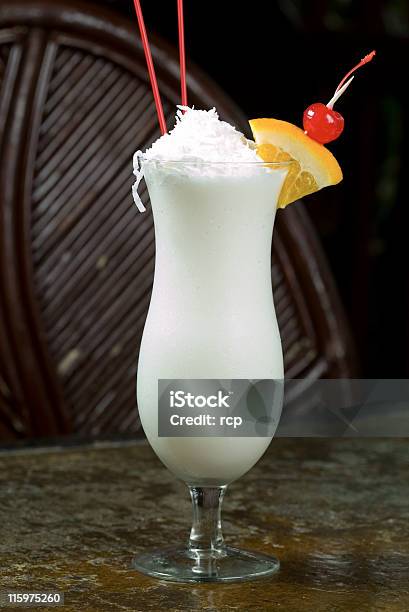 Pina Colada Stock Photo - Download Image Now - Alcohol - Drink, Cherry, Classical Theater