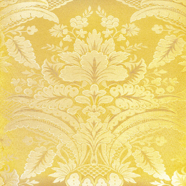 istock gold floral ornament brocade textile pattern 1159754773