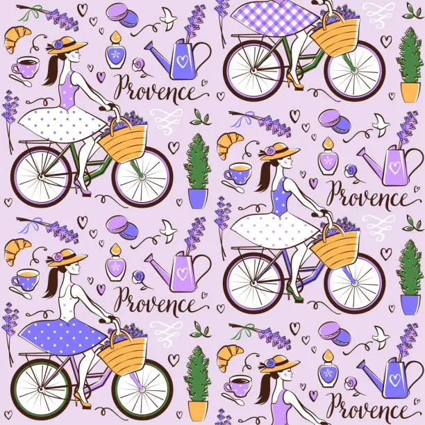 Vector illustration of Provence pattern