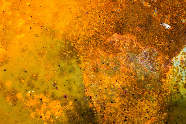 istock close up steel rusty old metal sheet. Abstract textured background 1159760865