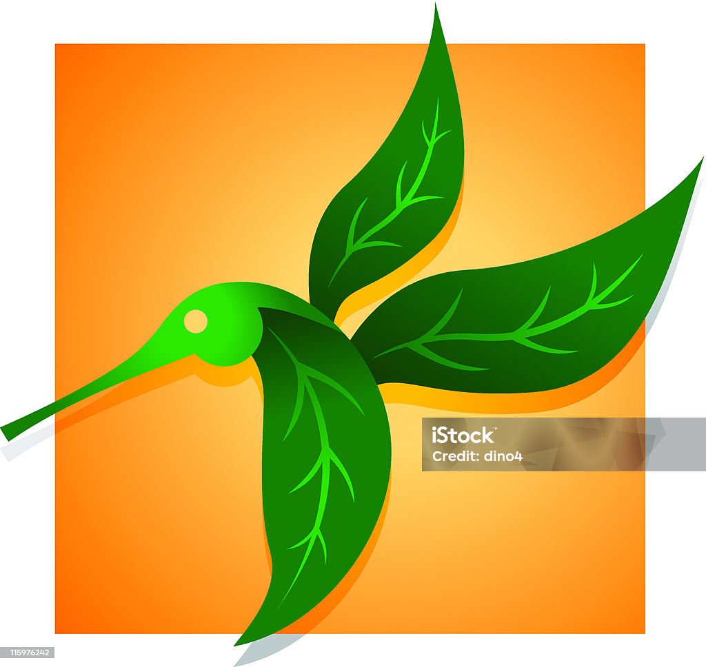 Hummingleaf - arte vettoriale royalty-free di Ambiente