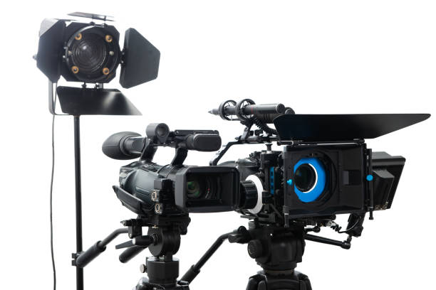 istock slr video camera rig isolated on the white background 1159766288