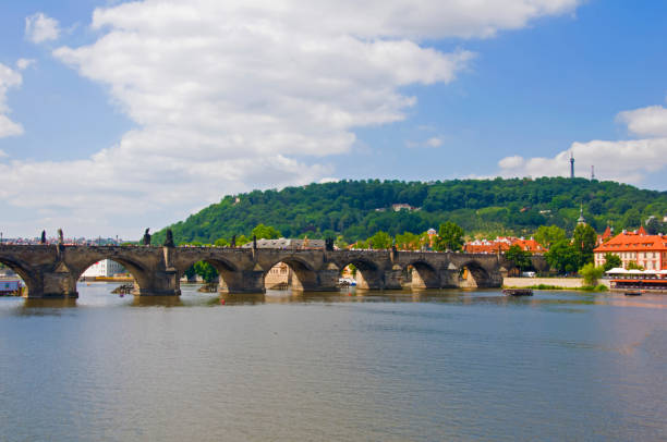 istock Charles Bridge's view in the summer time, Prague, Czech Republic 1159778275
