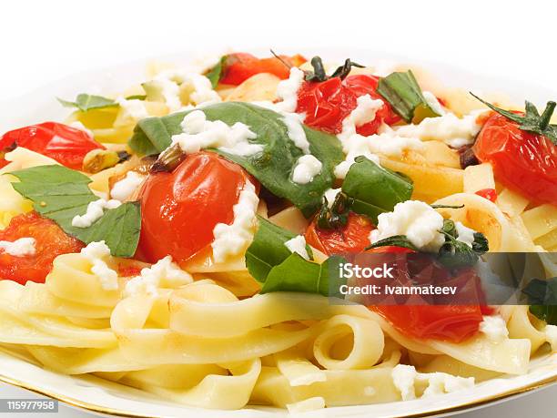 パスタコレクションfettucini トマトバジルmozarella - イタリア文化のストックフォトや画像を多数ご用意 - イタリア文化, イタリア料理, カットアウト