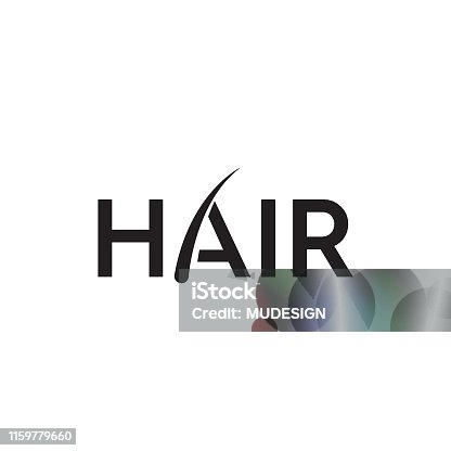 istock Hair transplantation logo 1159779660
