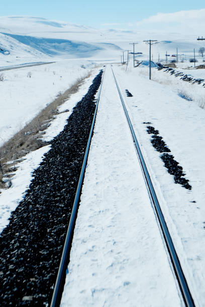 istock Winter Landscapes from the train in Turkey 1159780602