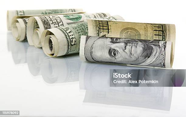 Rotoli Di Valuta Degli Stati Uniti - Fotografie stock e altre immagini di Valuta statunitense - Valuta statunitense, Affari, Affidabilità