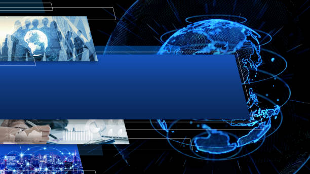 istock Business report template. Business network concept. 1159781462