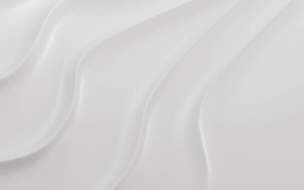 istock Abstract of smooth shape for architectural design, Curve line ,White background with free form wave, 3D rendering 1159784146