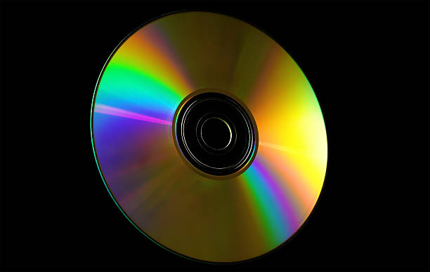 CD, DVD isolado - fotografia de stock