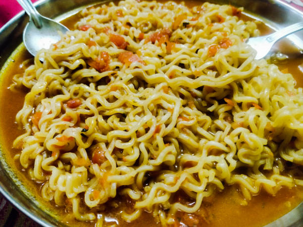 istock Cheese masala maggi homemade noodles 1159785759
