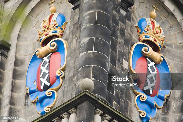 Amsterdam Ufficiale Del Blasone Sulla Westertoren - Fotografie stock e altre immagini di A forma di croce - A forma di croce, Amsterdam, Blasone