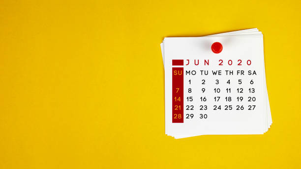 istock Post It June 2020 Calendar On Yellow Background 1159788631
