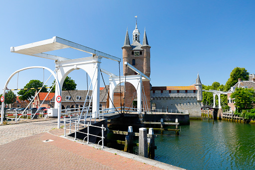Entrance gate of the old city harbor of Zierikzee