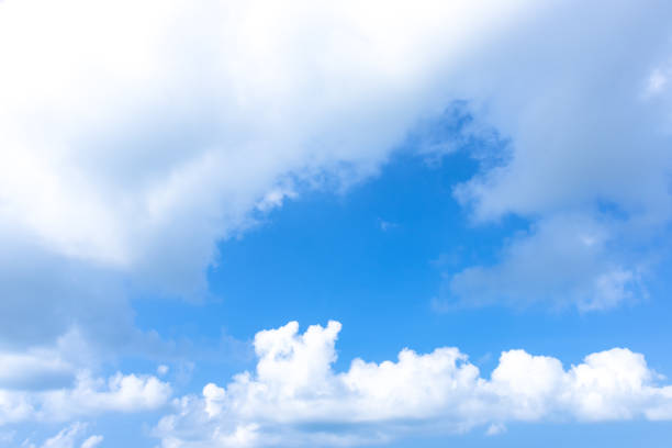 istock Blue sky white cloud white background. Beautiful sky and clouds in the afternoon.blue,white 1159791137