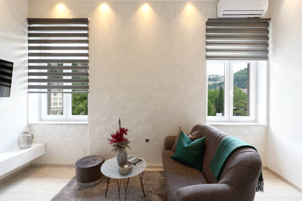 istock Modern private apartment living room interior 1159791273