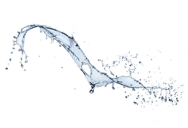 istock Blue water splash isolated on white background. 1159794746