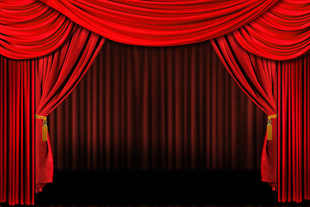 brilhante panos - theatrical performance stage theater broadway curtain imagens e fotografias de stock