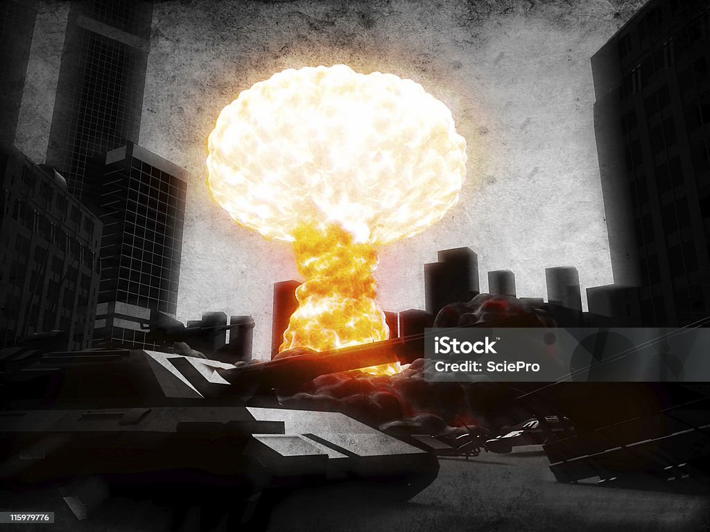 Explosão nuclear - Foto de stock de Arma Nuclear royalty-free