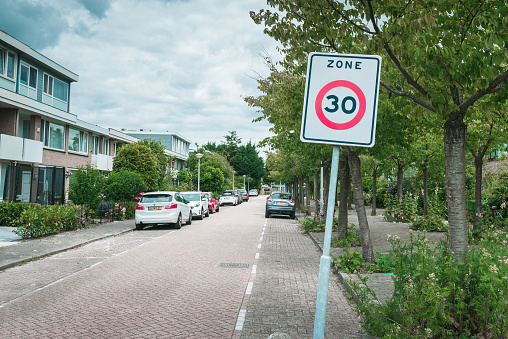 07/03/2019 Noorhollandstraat, Amstrdam, the Netherlands, 30 km zone, in the urban area