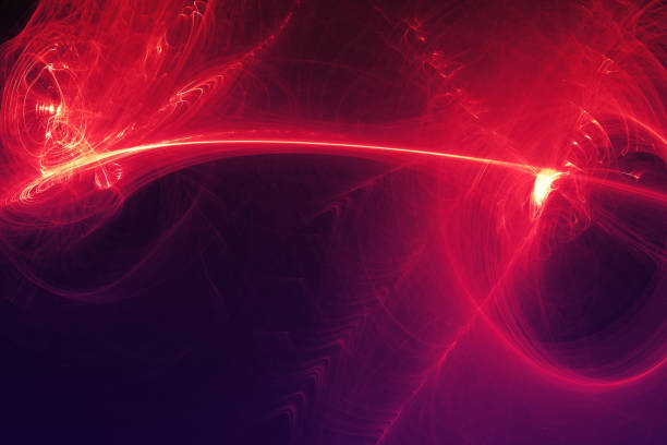 istock Abstract Patterns On Dark Background With Purple Lines Curves Particles 1159801534