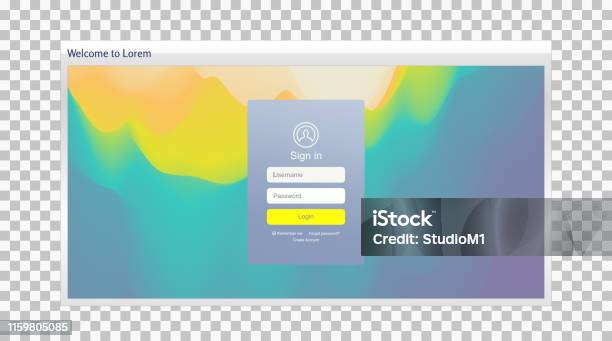 Sign In Background Login User Interface Modern Screen Design For Mobile App And Web Design ...