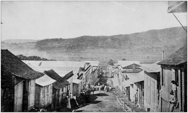 istock US Army black and white photos: Rosario St Yauco 1159807114