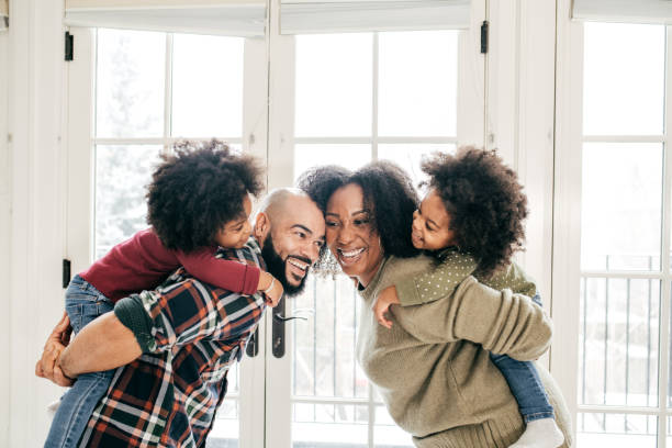 istock Family with two toddlers 1159808315