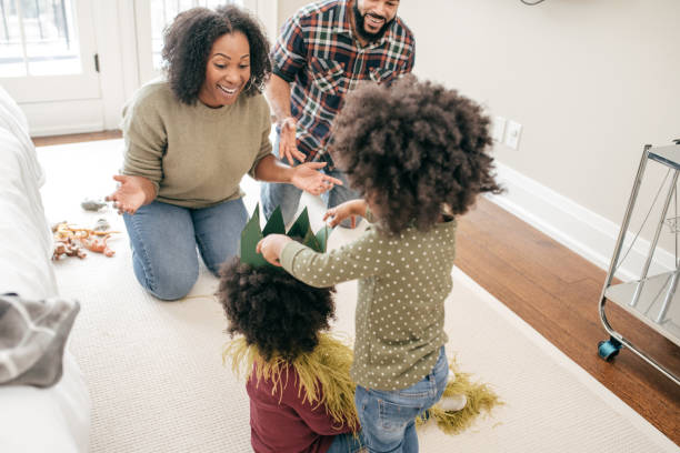 istock Family with two toddlers 1159808512