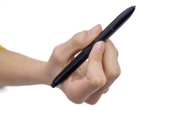 istock hand in white insulated pencil 1159808927