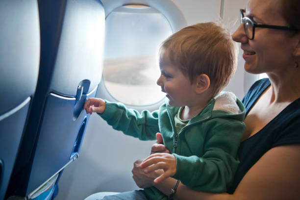 istock Family travelling by plane 1159811276