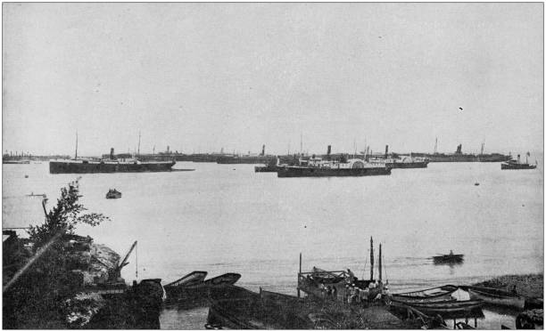 istock US Army black and white photos: US ships in Puerto Rico 1159814336