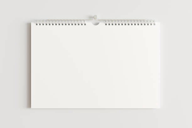 istock Blank calendar mock up on the wall. 1159815981