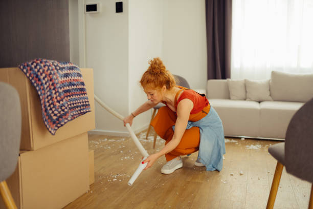 istock Nice red haired woman looking at the floor 1159816609