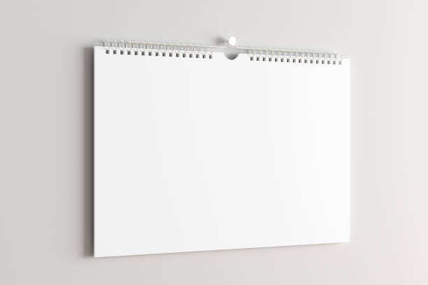istock Blank calendar mock up on the wall. 1159817229