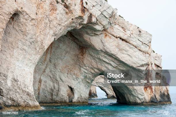 The Blue Caveszakynthos Greece Stock Photo - Download Image Now - Beach, Greece, Horizontal