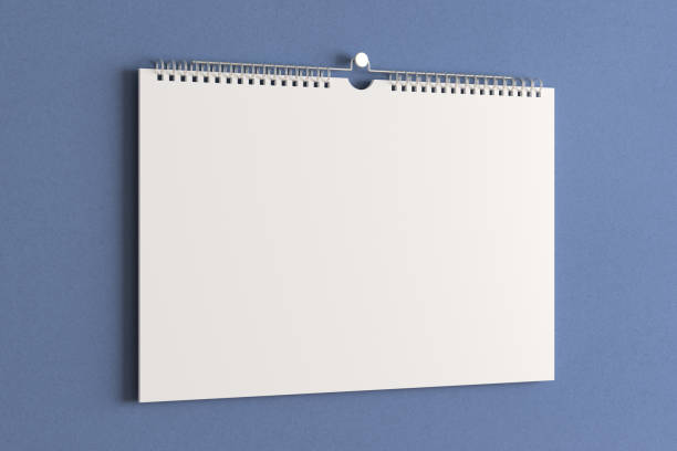 istock Blank calendar mock up on the wall. 1159817975