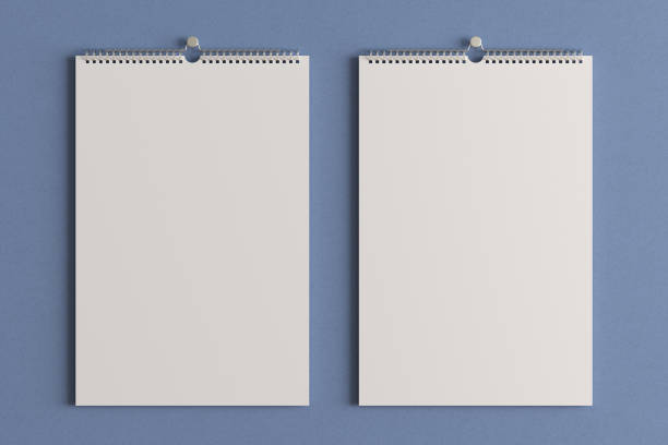 istock Blank calendar mock up on the wall. 1159818427