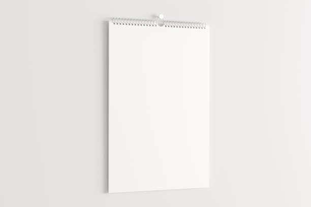istock Blank calendar mock up on the wall. 1159818466