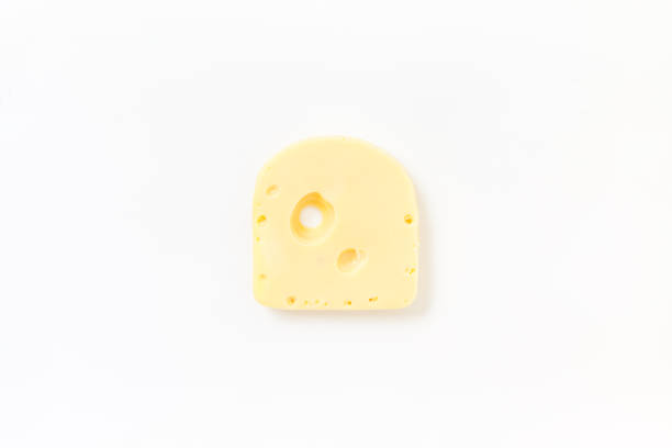 istock Piece of cheese on white background 1159822435