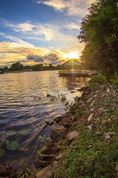 istock Riverside of Bangkok, Thailand. 1159827344