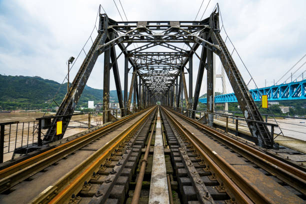 istock Chongqing Yangtze River Metal Railway Bridge, China 1159828092
