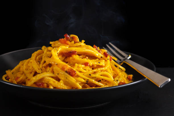istock Italian food. Pasta Carbonara. 1159828406
