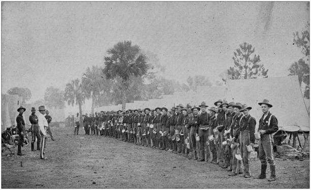istock US Army black and white photos: Last meal before embarking to Cuba 1159828548